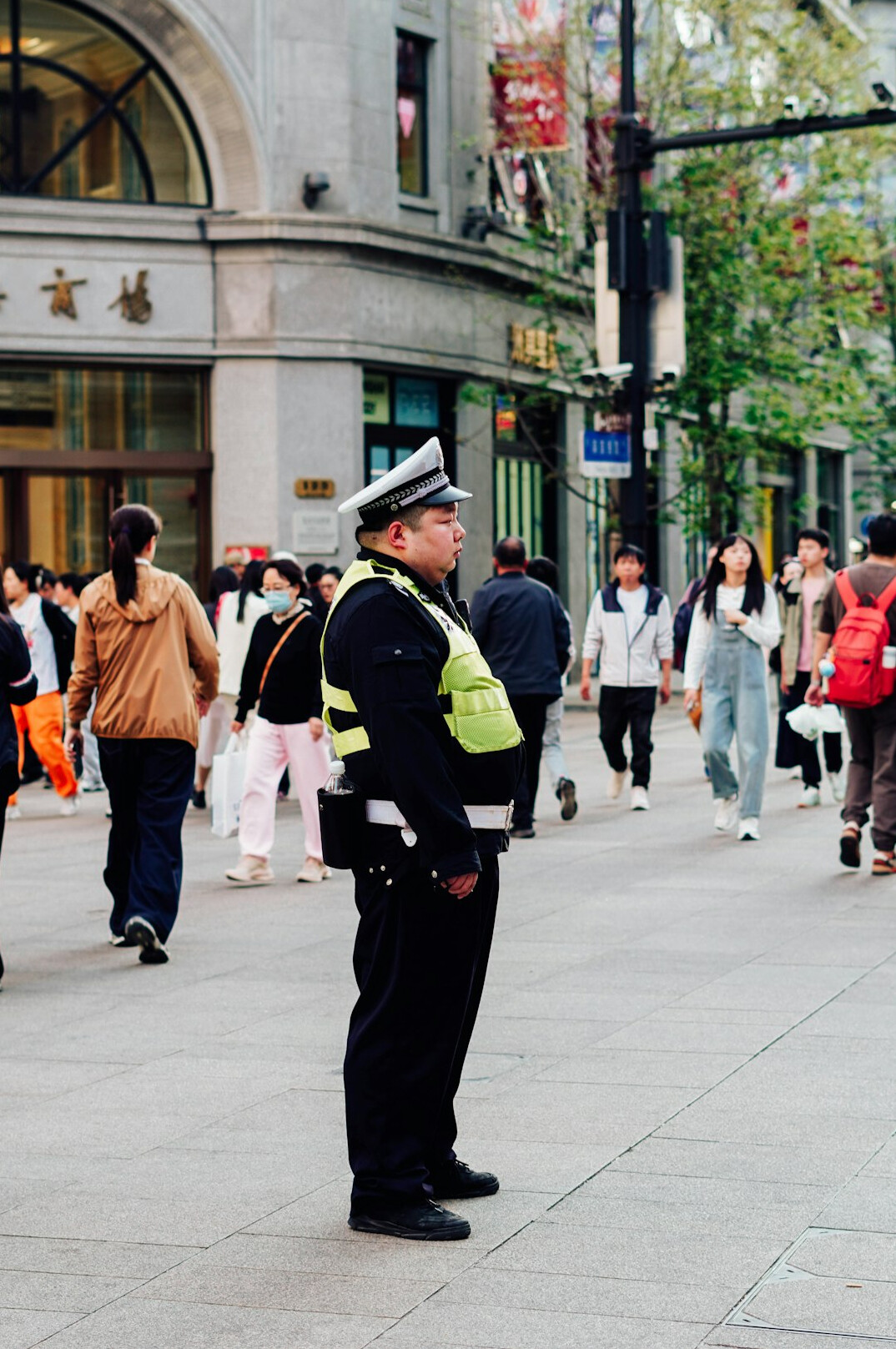 store detective observing customers