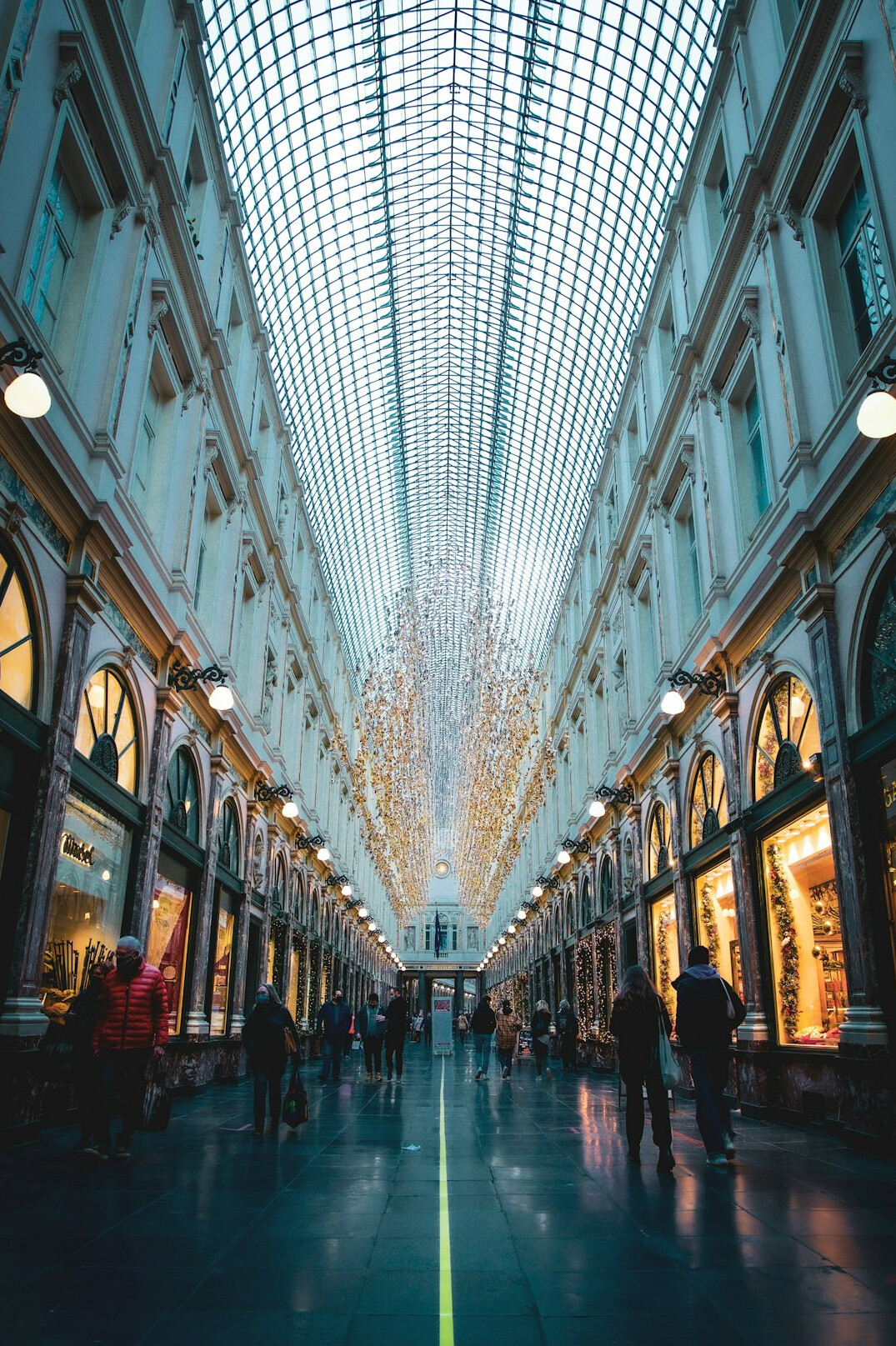 retail store interior with shoppers