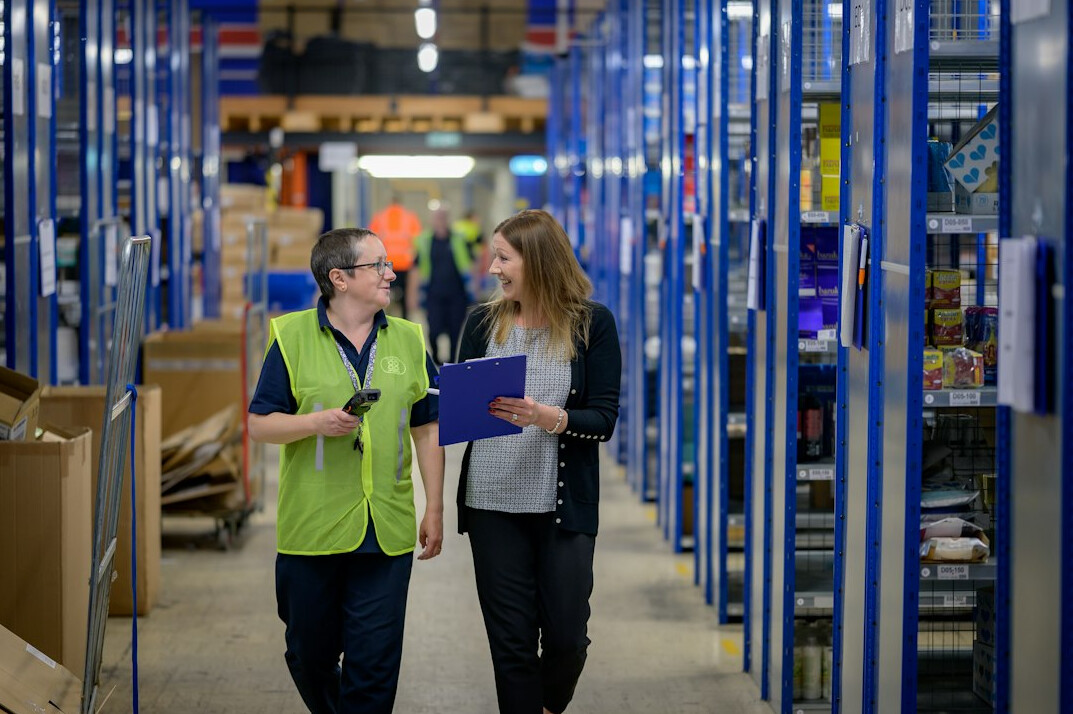 undercover detective in warehouse